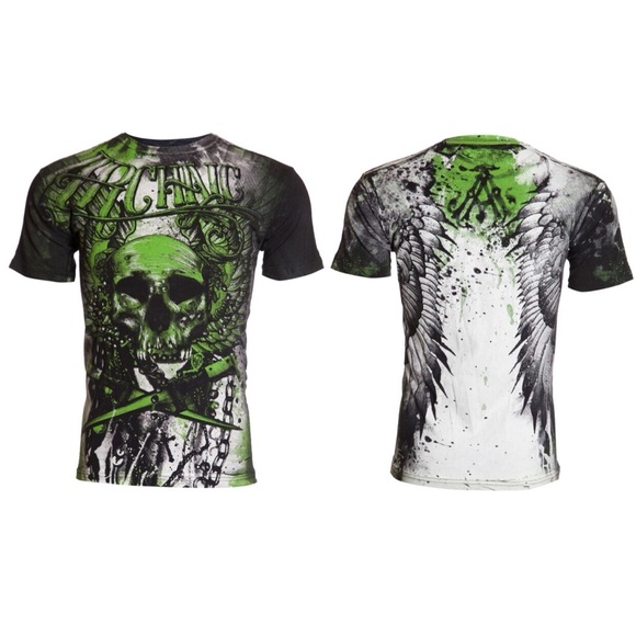 Archaic By Affliction Men's T-Shirt CADAVEROUS - Picture 3 of 8